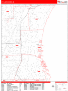 St. Clair Shores Digital Map Red Line Style